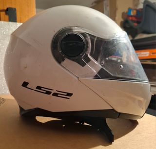 Casco moto LS2 blanco