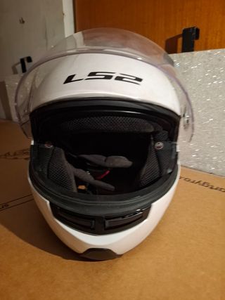 Casco moto LS2 blanco