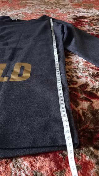 Maglia grigio e oro