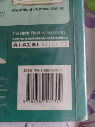 Libro HIGH FIVE! 6 English 
Isbn 9781380014719