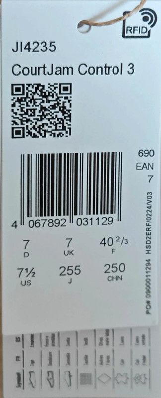 Zapatillas Adidas Courtjam Control 3 Premium Blanc