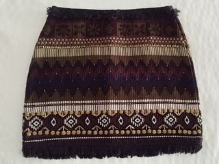 Minifalda Bershka S - marrón