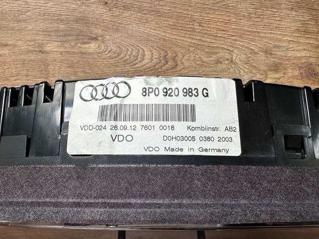 Cuadro Instrumentos Audi A3 8P (Mph)