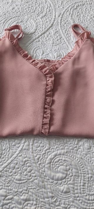 Tops mujer: rosa y gris