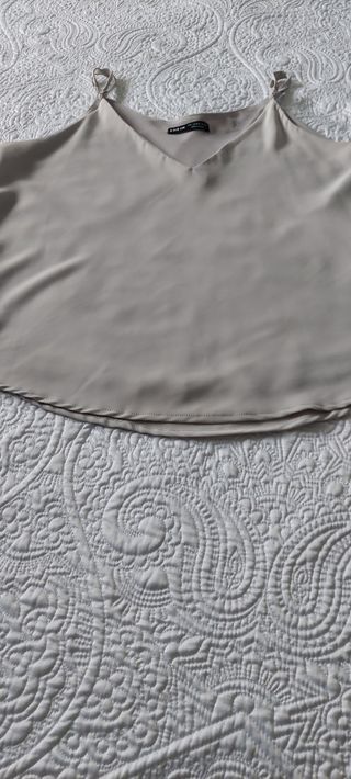 Tops mujer: rosa y gris