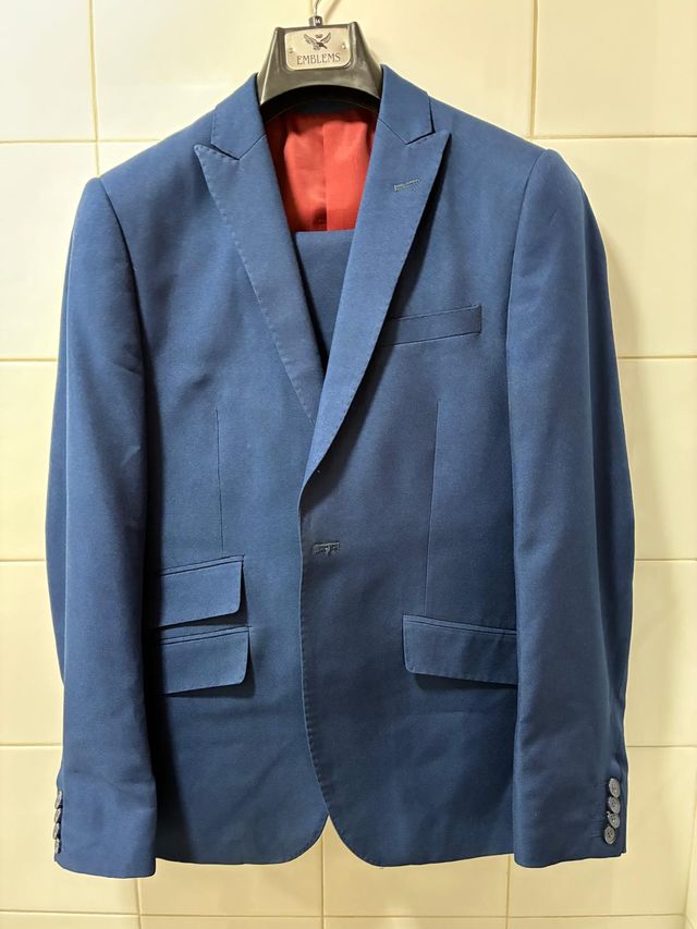 Traje azul Emblems - Adolescente