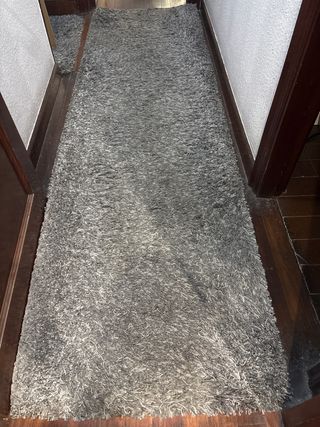 Alfombra gris - poliéster