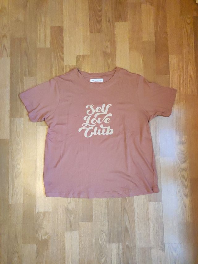 Camiseta rosa palo 'Self Love Club'