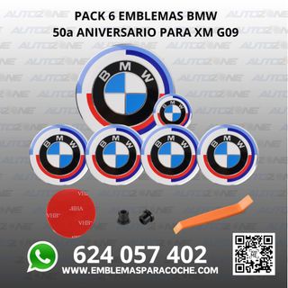 Pack emblemas BMW 50 Aniversario para XM G09