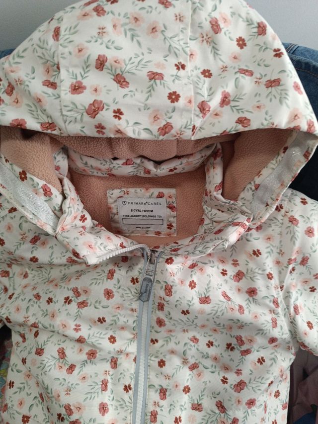 Abrigo niña flores - Talla 18 meses