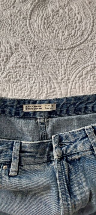 Mini Falda Vaquera Desgastada