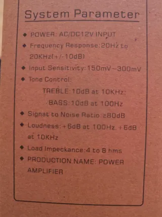 Amplificador BT-309A estéreo