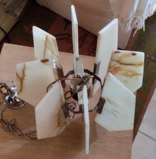 Lampada a sospensione Mid-Century in onice