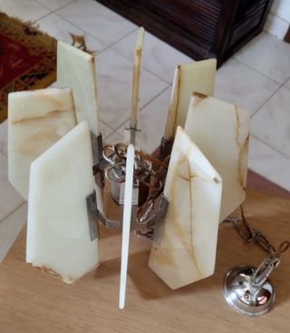 Lampada a sospensione Mid-Century in onice