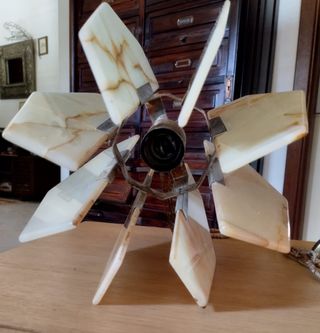 Lampada a sospensione Mid-Century in onice