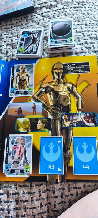 Álbum Star Wars Force Attax + 130 cromos