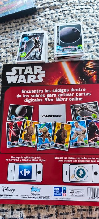 Álbum Star Wars Force Attax + 130 cromos