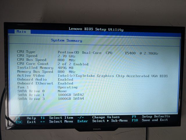 PC Lenovo ThinkCentre M58