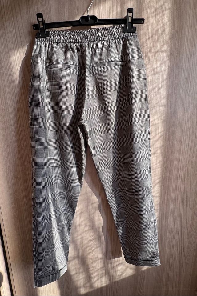 Pantaloni Grigio a Quadri