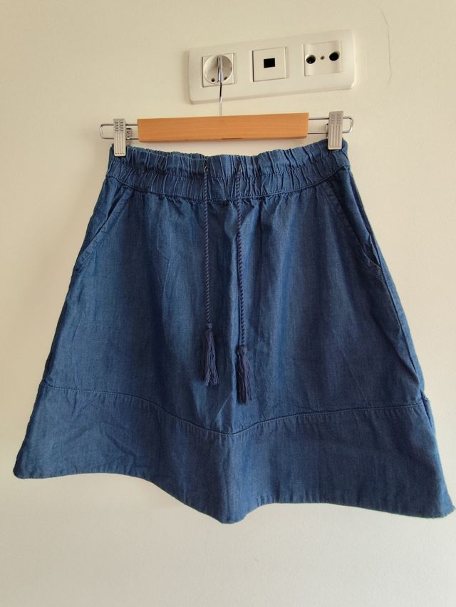 Minifalda vaquera fina