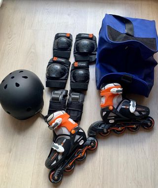 Patines en línea infantiles + protecciones