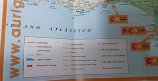 Mapa carreteras España-Portugal Auriga Crown