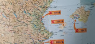 Mapa carreteras España-Portugal Auriga Crown