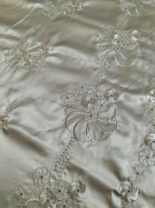 Copriletto raso bianco - Matrimoniale