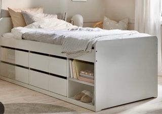 Cama Ikea Slakt c/almacenaje blanca. ESTÁ NUEVA