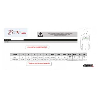 Chaqueta moto BSTAR negra ventilada