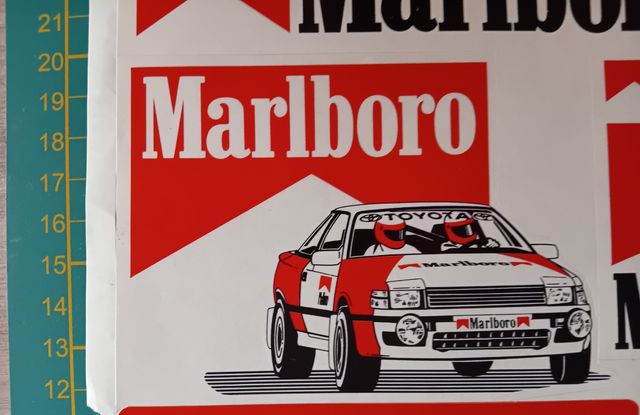 Pegatinas Rally Sainz Marlboro Toyota 90s