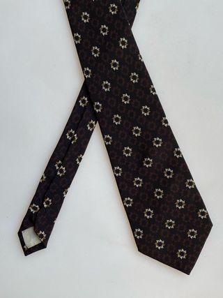 Corbata Fumagalli's seda marrón