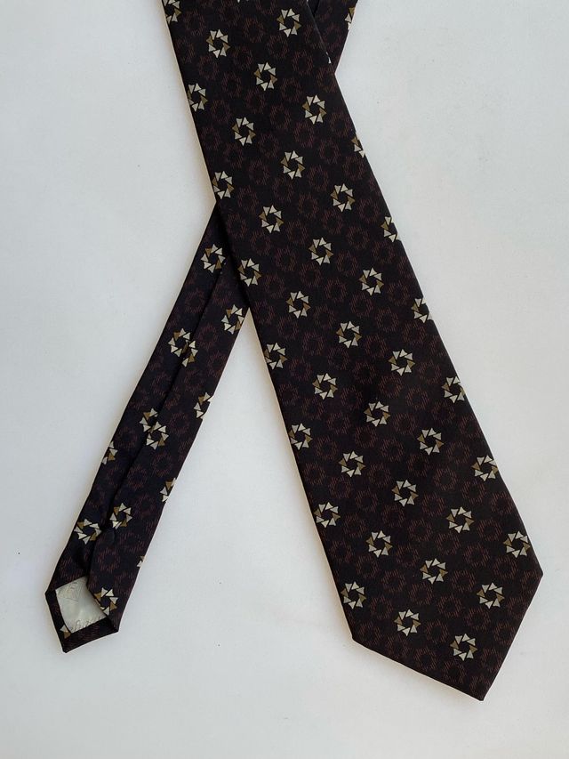 Corbata Fumagalli's seda marrón