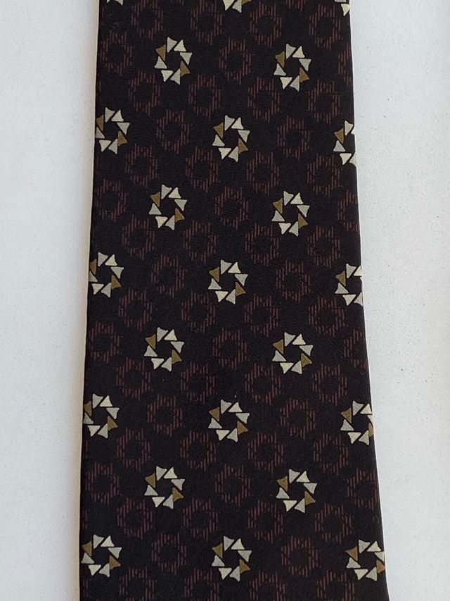 Corbata Fumagalli's seda marrón