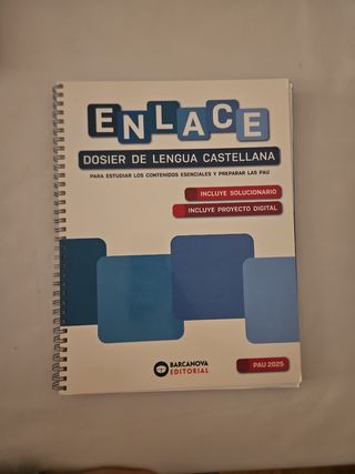 Enlace. Dosier de Lengua castellana. Bachillera...