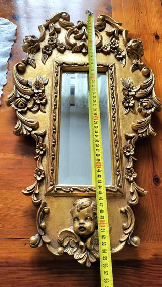 Espejo dorado estilo rococó