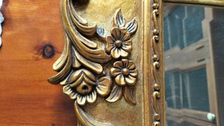 Espejo dorado estilo rococó