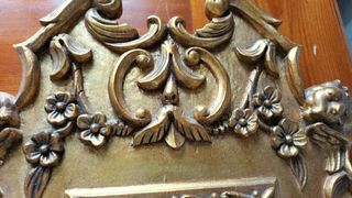 Espejo dorado estilo rococó