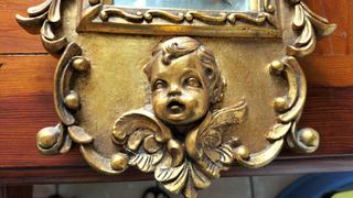 Espejo dorado estilo rococó