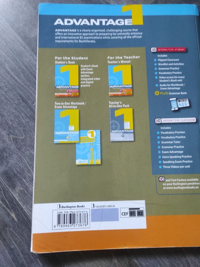 ADVANTAGE FOR BACHILLERATO 1. ST'S BOOK (2017)