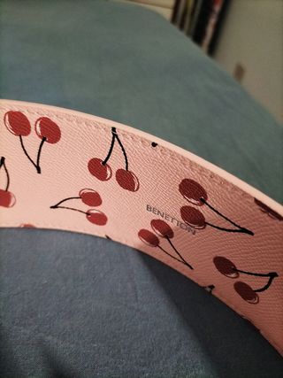 Cintura Benetton ciliegie rosa