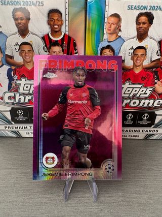 Frimpong Purple Refractor /75 Topps Chrome