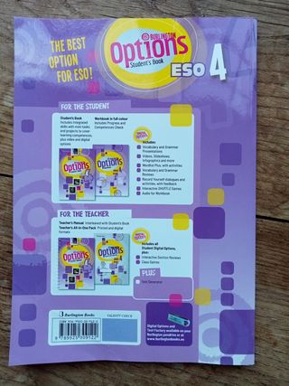 Libro Inglés 4ESO Options Burlington 