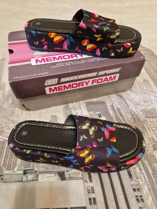 Sandalias de Temu plataforma multicolor talla 38