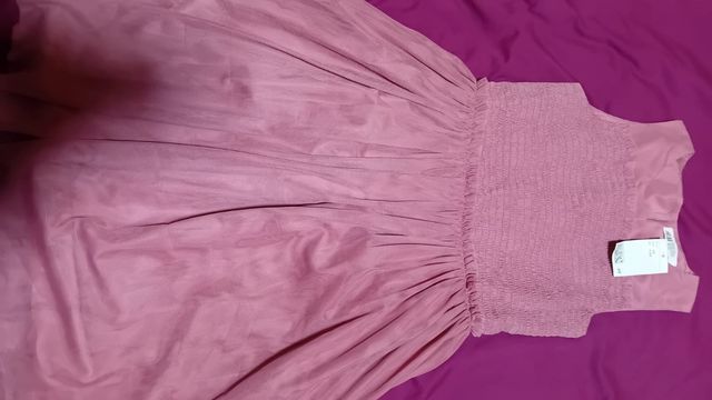 Vestido niña rosa nuevo H&M