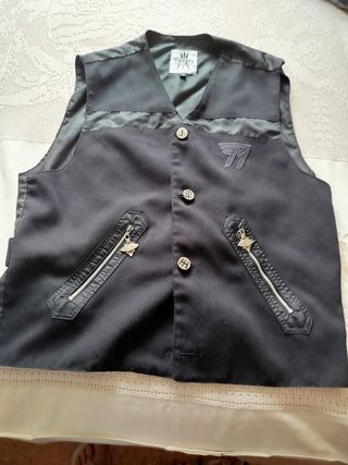Chaleco negro vintage Hombre T-L
