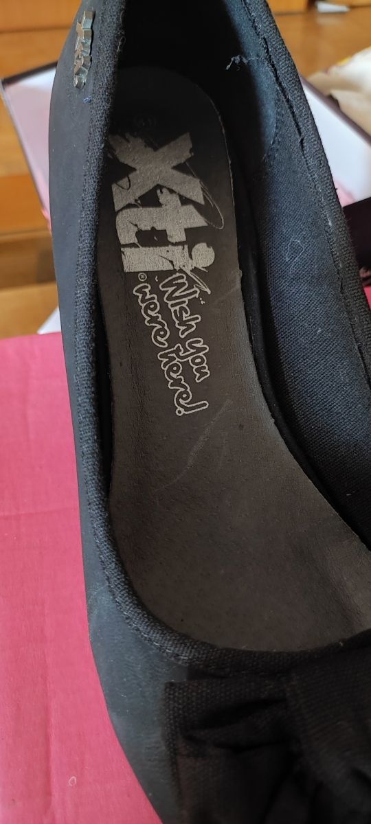 Xti - Zapatos negros tacón mujer 