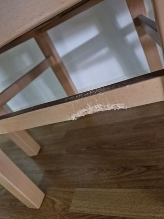 Tavolo da pranzo e 4 sedie, allungabili