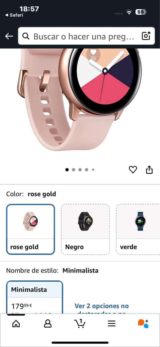 OCASION!! Samsung Galaxy Watch Active - Oro Rosa