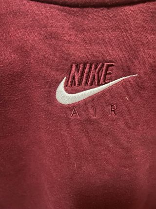 Sudadera Nike Air burdeos y negra 
